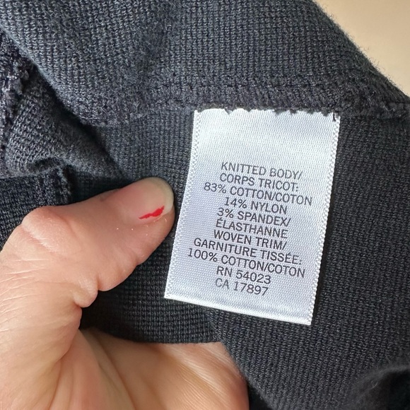 Banana Republic button front black knit dress - Picture 6 of 8